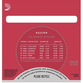 تصویر D’Addario EJ27N Student Nylon Normal Tension 