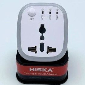 تصویر محافظ برق هوشمند تایمردار هیسکا مدل CH4 HISKA CH4 Timer Smart Power Protector