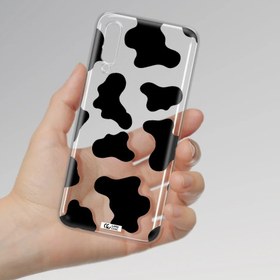 تصویر قاب گوشی تی پی یو شفاف مناسب برای Samsung A50 طرح لکه های سیاه 