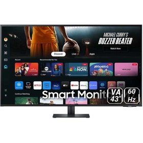 تصویر مانیتور سامسونگ M70D سایز ۴۳ اینچ UHD با پنل VA 