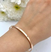 تصویر بنگل طلا اینه ای 