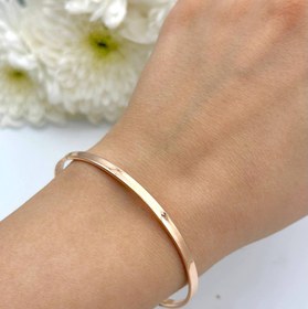 تصویر بنگل طلا اینه ای 