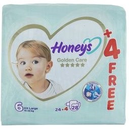 تصویر پوشک بچه هانیز (Honeys) سایز 6 بسته 24 عددی ا Honeys baby diapers, size 6, pack of 24 Honeys baby diapers, size 6, pack of 24