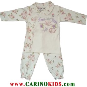 تصویر لباس نوزادی جلو دکمه baby set 