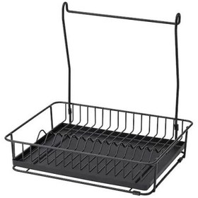 تصویر آبچکان ایکیا مدل HULTARP IKEA hultarp dish drainer black