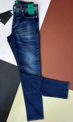 تصویر شلوار جین مردانه سرمه‌ای سنگ‌شور مدل اسلیم از دنیم ترک ضخیم - 34 Men’s Dark Navy Stone-Wash Heavy Turkish Stretch Denim Jeans