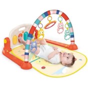 تصویر تشک بازی پیانویی نوزاد طرح جغد کد HE651 هانگر Huanger تشک بازی مدل HE 0651 هانگر HUANGER