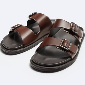 Zara double strap online sandals