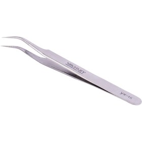 تصویر پنس سر کج یاکسون Yaxun YX-15 Yaxun YX-15 Fine Tip Curved Tweezers