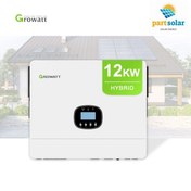 تصویر اینورتر هیبریدی خورشیدی GROWATT مدل SPE12000 ظرفیت ۱۲ کیلووات تک فاز 