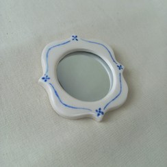 تصویر مگنت آینه ای مینیمال آبی 