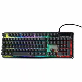 تصویر کیبورد گیمینگ با سیم پرودو مدل PDX216 RGB PORODO PDX216 GAMING BACKLIGHT RGB KEYBOARD