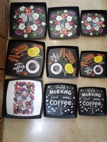 تصویر سینی مربع حراجی ۴سایز قیمت از 17هزار 