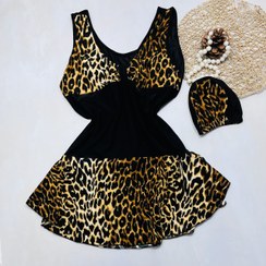 تصویر مایو زنانه دامن دار پلنگی 50-52 