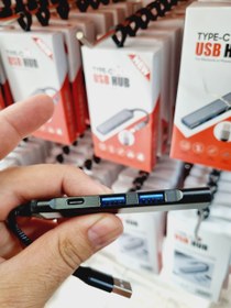 تصویر هاب چندکاره USB فلزی 