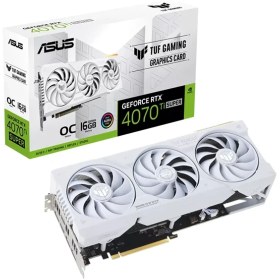 تصویر کارت گرافیک ایسوس TUF Gaming GeForce RTX 4070 Ti SUPER White OC Edition 16GB 