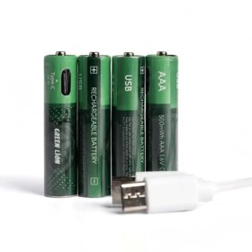 تصویر باتری قلمی گرین لاین مدل GNAKBAA ALKALINE بسته 4 عددی Green Lion GNAKBAA ALKALINE AA Battery - Pack of 4