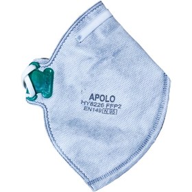 تصویر ماسک N95 سوپاپ دار کربن اکتیو FFP2 آپولو HY8226 Apollo HY8226 N95 Mask with Valve Activated Carbon FFP2