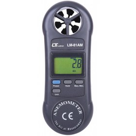 تصویر سرعت سنج باد دیجیتال LUTRON LM-81AM Reed Instruments Compact Vane Anemometer LUTRON LM-81AM