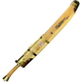 تصویر شمشیر دایو با غلاف طلایی 