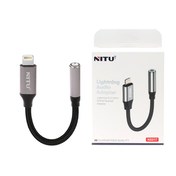 تصویر کابل تبدیل لایتنینگ به جک 3.5 میلیمتری نیتو مدل NITU NX017 ا NITU NX017 Lightning to 3.5mm AUX cable NITU NX017 Lightning to 3.5mm AUX cable