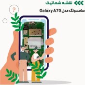 تصویر شماتیک موبایل سامسونگ مدل Galaxy A70 