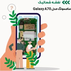 تصویر شماتیک موبایل سامسونگ مدل Galaxy A70 