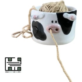 تصویر جا کاموایی فانتزی گاوی 