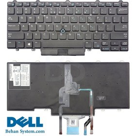 تصویر کیبورد لپ تاپ دل Laptop Keyboard Dell Latitude E5450 