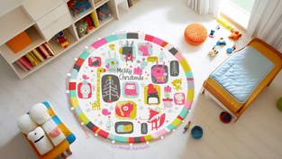 تصویر زیرانداز اسباب بازی و غذای ضداب کودک zb53aa2 zb53aa2