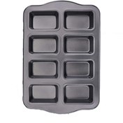 تصویر قالب مافین تفلون ۸ عددی مستطیل 