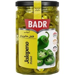 تصویر ترشی هالوپینو سبز بدر 370 گرمی 