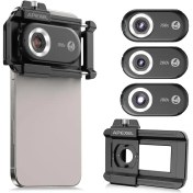 تصویر لنز تبدیل موبایل به میکروسکوپ اپکسل ۳ در ۱ مدل APEXEL-MS3IN1 