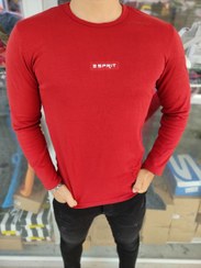 تصویر تیشرت آستین بلند عنابی رنگ اسپریت Spirit long sleeve t-shirt