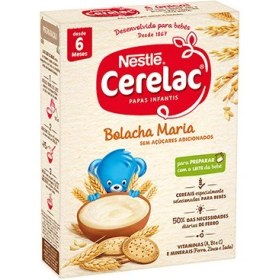 تصویر سرلاک کودک نستله با غلات و بیسکویت 250 گرمی Nestle Cerelac Maria Cookies Infant Cereal 