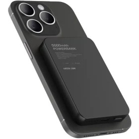 تصویر پاوربانک گرین مدل GL-MAG 5 ظرفیت ۵۰۰۰ میلی آمپر مغناطیسی 