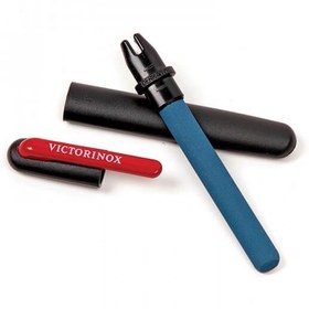 تصویر چاقو تیزکن جیبی Victorinox 4.3323-X1 راه حل کامل قابل حمل برای تیز کردن تمام تیغه های مستقیم شما در رنگ مشکی 9.1 اینچی Victorinox 4.3323-X1 Pocket Knife Sharpener Perfect Portable Solution for Sharpening All Your Straight Blades in Black 9.1 inches