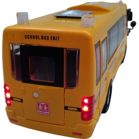 تصویر ماشین بازی مدل اتوبوس مدرسه کد 525 