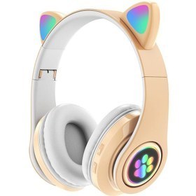 تصویر هدفون بی سیم Cats مدل JST-B39M با طراحی گوش گربه ای 