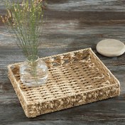 تصویر سینی مستطیلی حصیری انگلیش هوم مدل Dateless Wicker Tray Coffee 