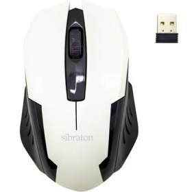 تصویر ماوس بی‌سیم سیبراتون | Mouse SM1160W - مشکی / گارانتی ۱۲ ماهه داده پرداز رایانه متین 