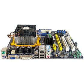 تصویر باندل مادربرد SOYO Foxconn A74ML-K و پردازنده AMD X2 250 * استوک با فن AMD 