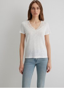 تصویر تیشرت زنانه سفید ماوی | 1612752 Mavi 