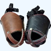 تصویر پوزه‌بند سگ مدل چرمی چند لایه XL 