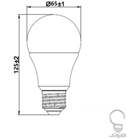 تصویر لامپ LED حبابی بالب 12 وات پارمیس 