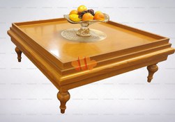 تصویر میز جلو مبلی چوبی کاسپین 
