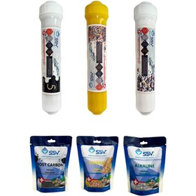 تصویر فیلتر دستگاه تصفیه آب مدل Post Carbon و Mineral و Alkaline 