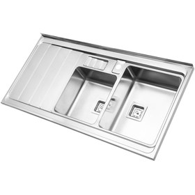 تصویر سینک روکار استیل البرز مدل ۸۵۶ Built-out Steel Alborz sink