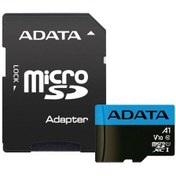 تصویر کارت حافظه MicroSDXC Premier V10 ای دیتا کلاس 10 استاندارد UHS-I سرعت 100MBps ظرفیت 64GB ا ADATA MicroSDXC Premier V10 64GB UHS-I R100W25+Adapter ADATA MicroSDXC Premier V10 64GB UHS-I R100W25+Adapter