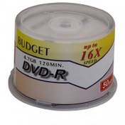 تصویر دی وی دی خام باجت مدل DVD-R بسته 50 عددی ا Budget DVD-R Pack of 50 Budget DVD-R Pack of 50